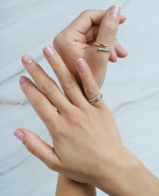 Diamond Open Ring (1/6 ct. t.w.) in 10K Yellow Gold