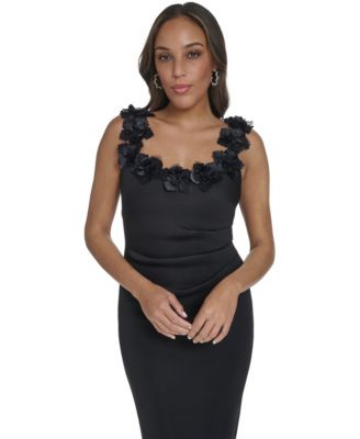 Petite Sleeveless Scoop Neck Cocktail Dress