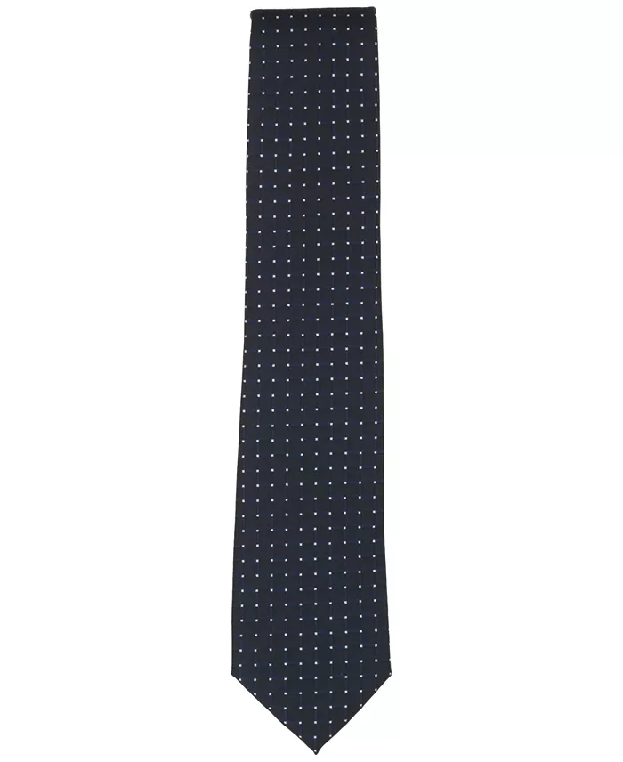 Men's Grid Pattern Tie - thumbnail 2