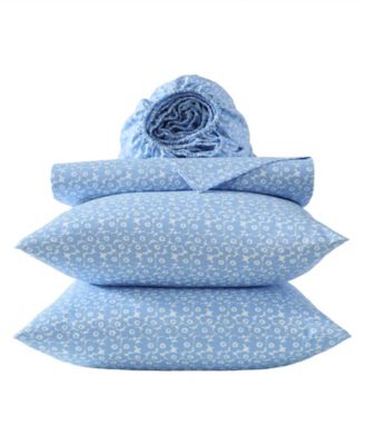 Pikkuinen Unikko 200-Thread Count Cotton Percale 4-Pc. Sheet Set, Full