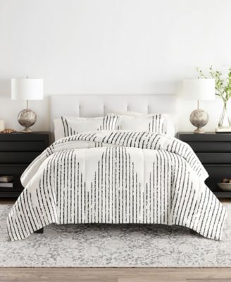 Bedding Bundle Patterned 5-Piece Comforter Set, Twin