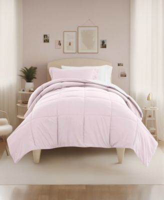 Solid Reversible Dorm 8-Piece Comforter Set, Twin XL