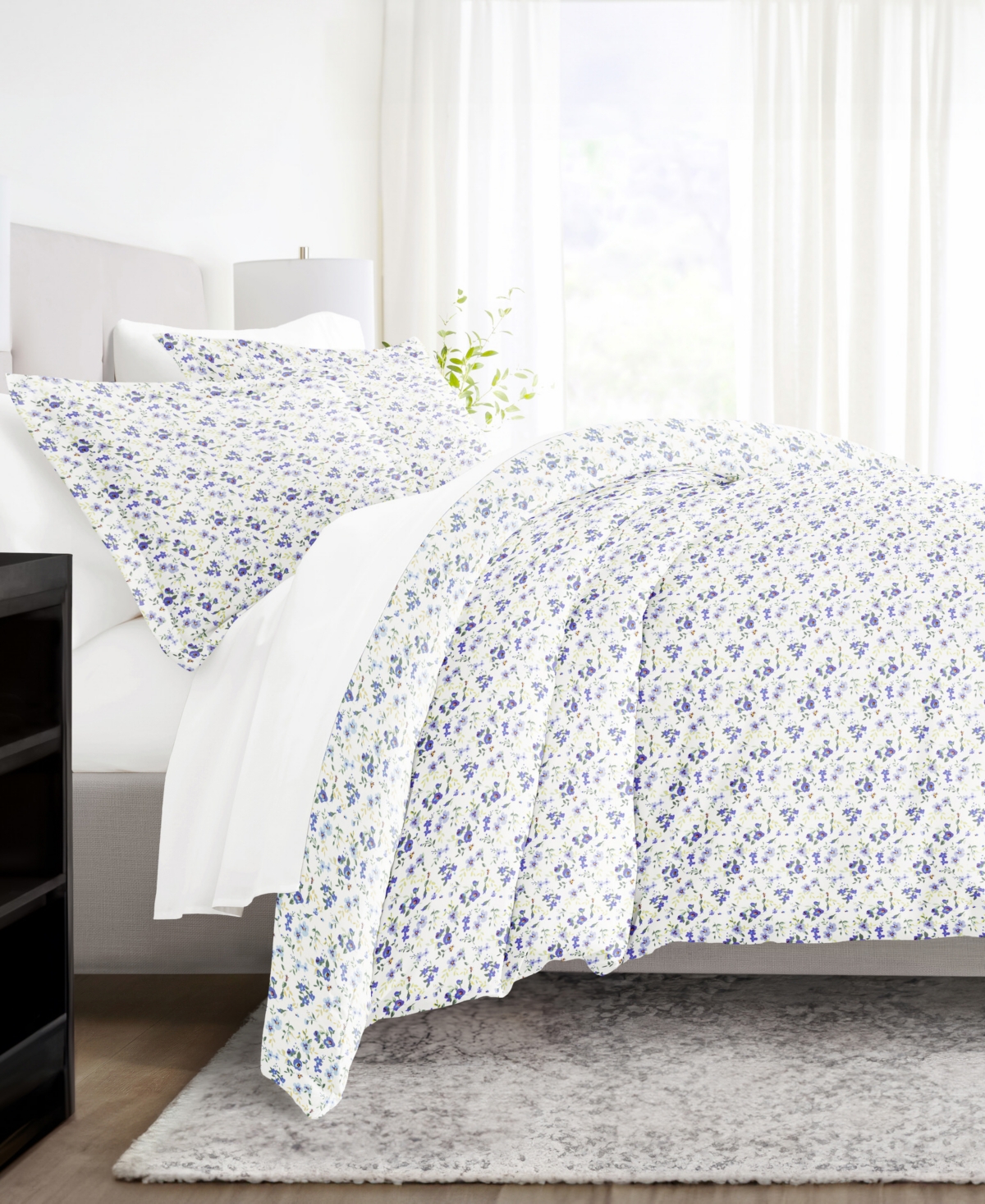 ienjoy Home Bedding Bundle Patterned -Piece Comforter with Duvet Cover Set