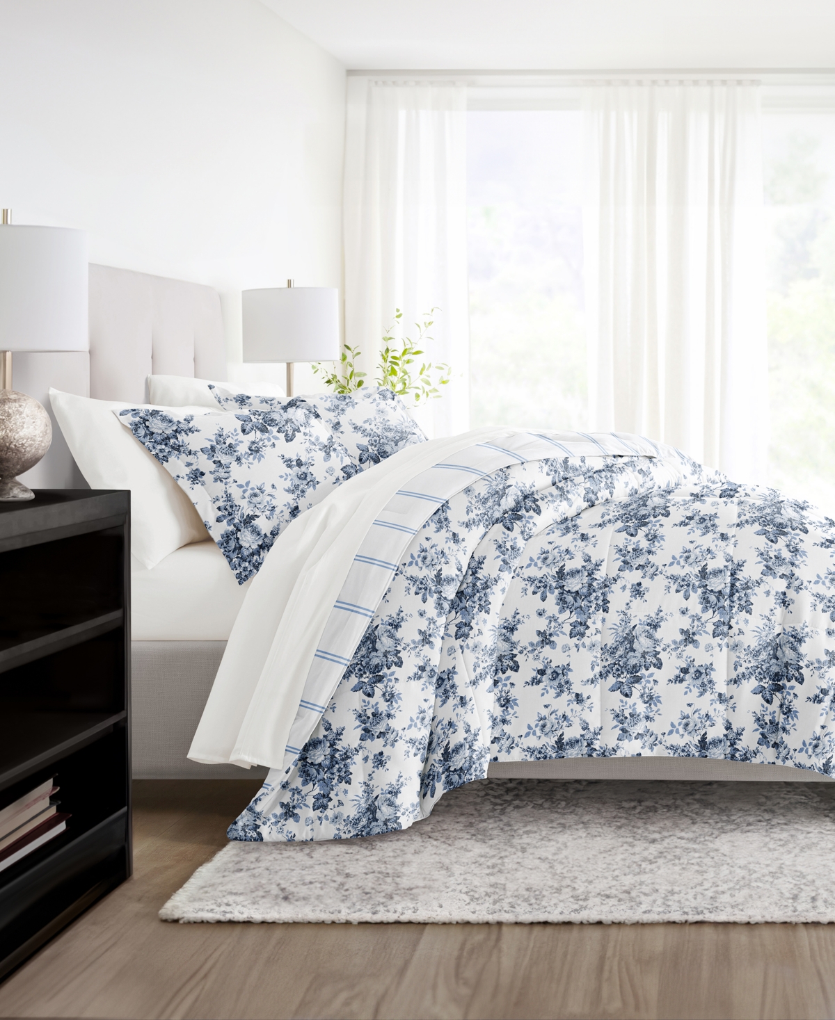 ienjoy Home Bedding Bundle Patterned 7-Piece Comforter Set