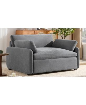 Streamdale Oversized Chenille Sofa Chair, Wide Seat Accent Chair, Modern Upholstered Armchair