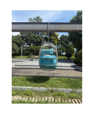 Streamdale Outdoor garden rattan egg swing chair hanging chair PE hanging chair