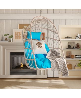 Streamdale Outdoor garden rattan egg swing chair hanging chair PE hanging chair