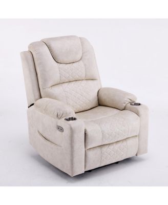  Oversized Power Lift Recliner Massage Chair for Elderly, USB/Type-C Ports