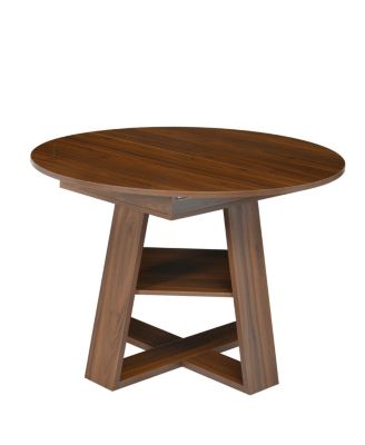 Streamdale Extendable Walnut Dining Table for 4-8