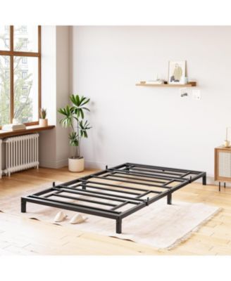 6 Inch Twin Bed Frame No Box Spring Needed, Heavy Duty Metal Platform Bed Frame Twin Size for Bedroom Easy Assembly, Noise Free