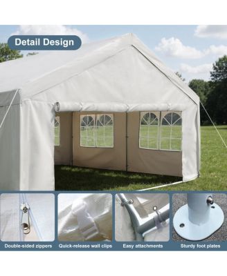 Streamdale Carport Canopy Tent 3 Storage Bags & Removable Sidewalls