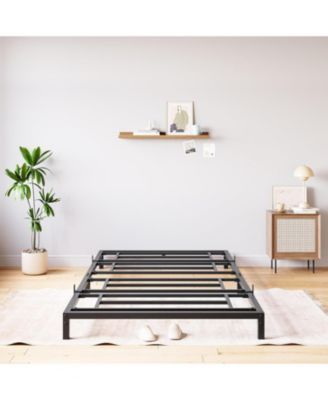 8 Inch Bed Frame No Box Spring Needed, Heavy Duty Metal Platform Bed Frame Size for Bedroom