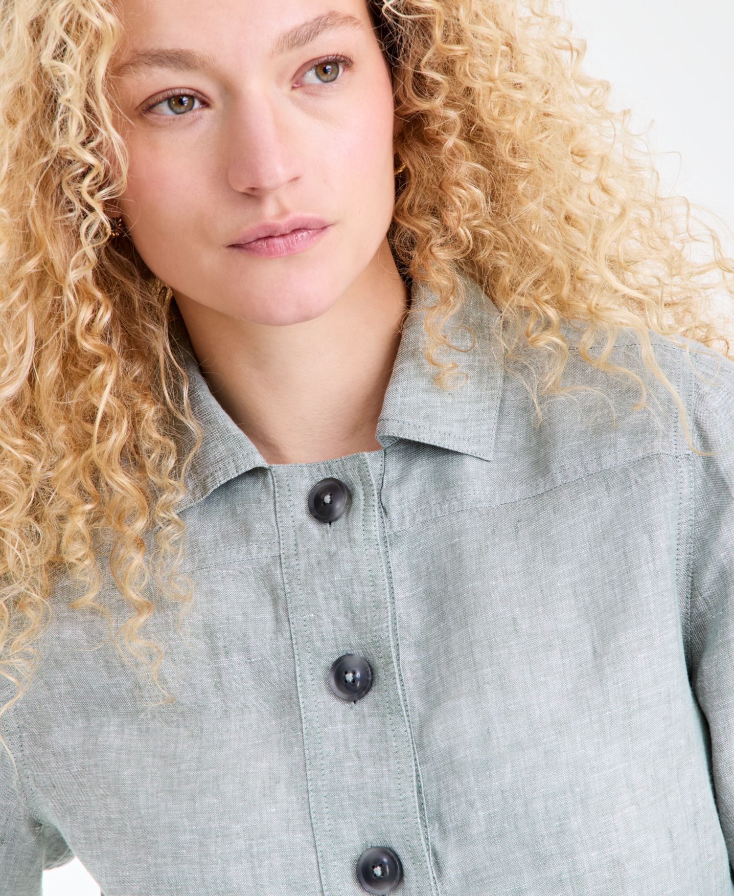 Women's Linen-Blend Field Jacket