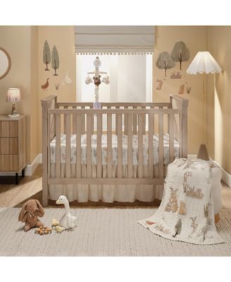 Baby Signature Bunny Hop Organic Cotton Muslin Fitted Crib Sheet