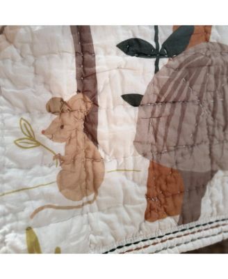 Mushroom Meadow 3-Piece Organic Cotton Infant Baby Crib Bedding Set