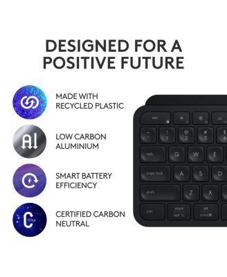 MX Keys Full Size Scissor Keyboard for PC and Mac - Black