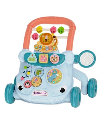 2-in-1 Baby Push Walker & Activity Center - Adjustable & Anti-Tip Design for First Steps