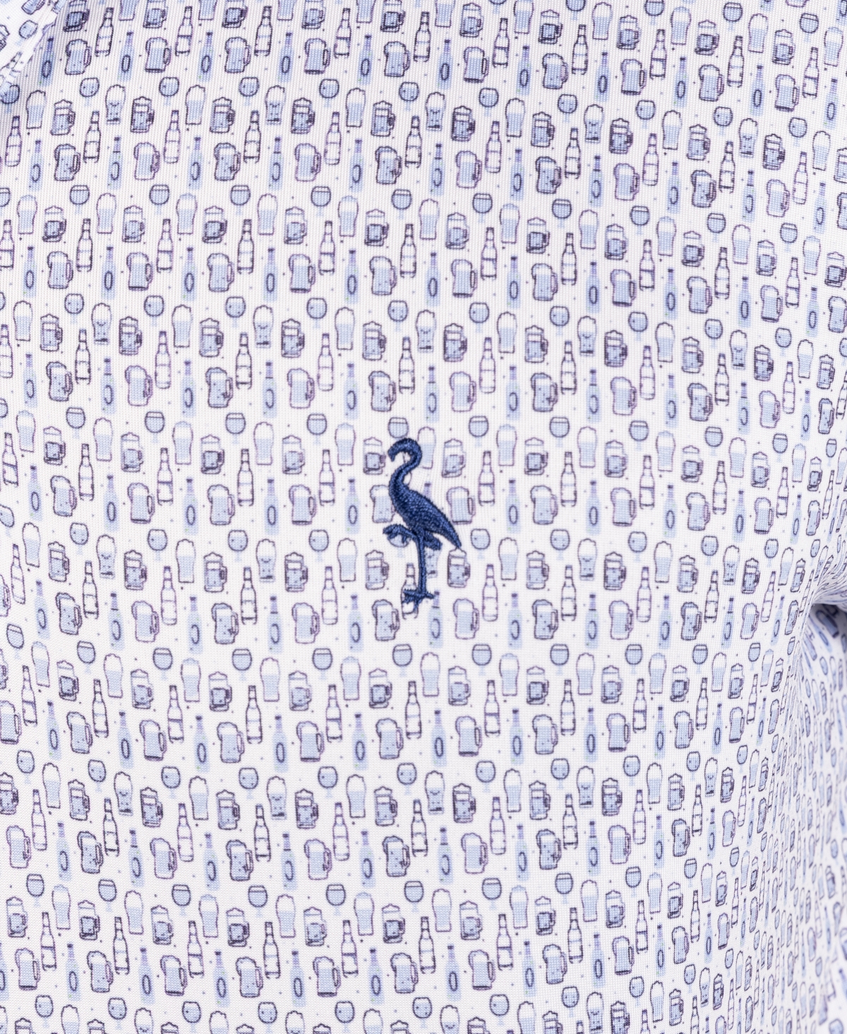 TailorByrd Men's Bottoms Up Printed Performance Polo