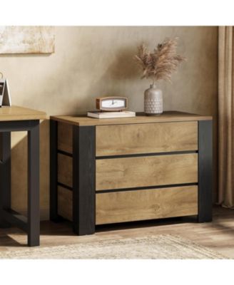 36" Wide Nightstand Set of 2, Extra Large Night Stand with 3 Drawers, Oversized Nightstand Bedside Table, Farmhouse Side End Table