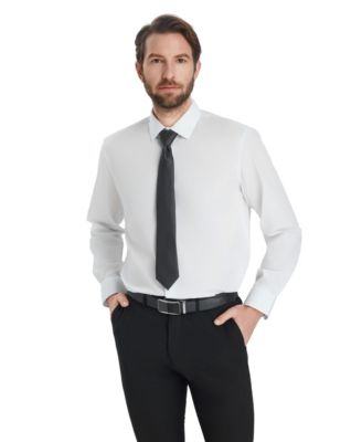 Men's Regular-Fit Solid Dress Shirt
