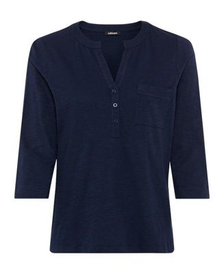 Women's Solid Henley T-Shirt