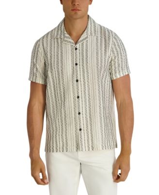 Men's Striped Dobby Short-Sleeve Shirt