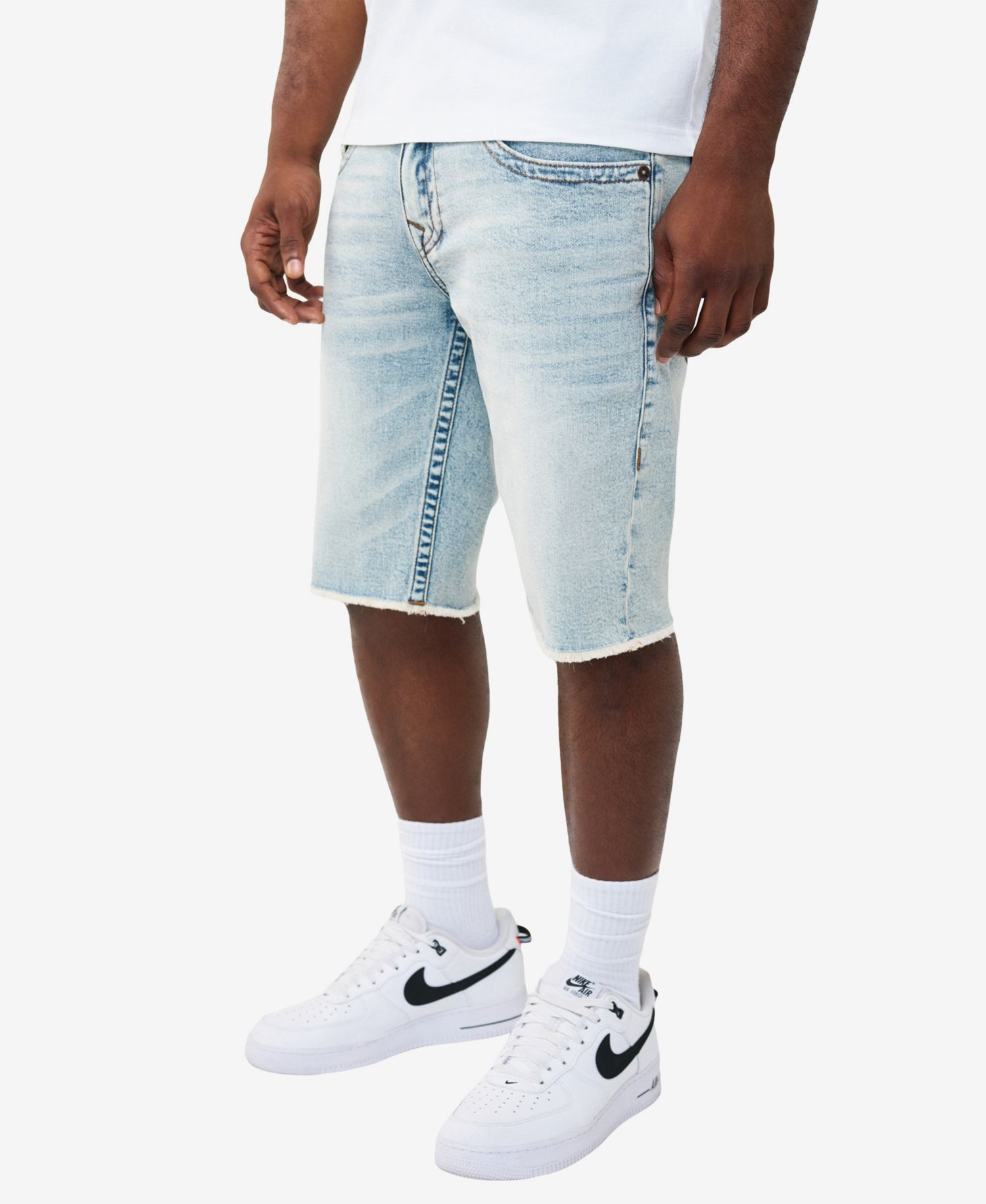 Men's Straight-Fit Hem Shorts