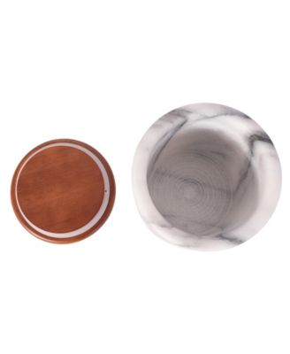 Storage Canister with Sealed Wood Top