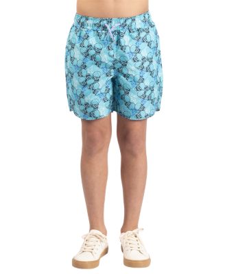 Boys Skulls Printed Swim Shorts