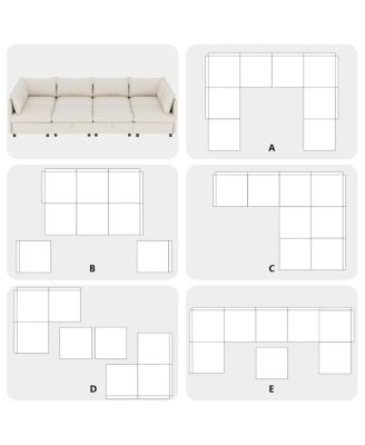 Modular Sectional Sofa with Storage & Sleeper - Flexible Fabric Combinations