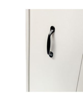 3 Tier Wooden Bookcase with Slide Out Drawer & Dustproof Cabinet