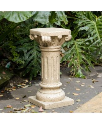 Pedestal Column Plant Stand, 26.25 Inch, Indoor and Outdoor