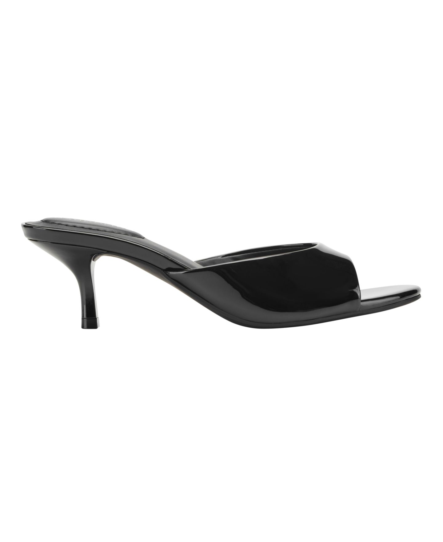 Женские сандалии Bandolino Meegin Slip-On Kitten Heel Dress Sandals, цвет: Чёрный лаковый — фото 2