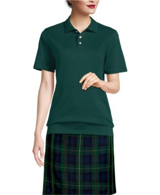 Women's Short Sleeve Banded Bottom Polo Shirt