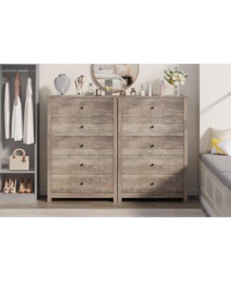 5 Drawer Dresser for Bedroom – Modern Simply Chest of Drawers, Wood Storage Dresser with Deep Drawers for Living Room, Hallway, Entryway