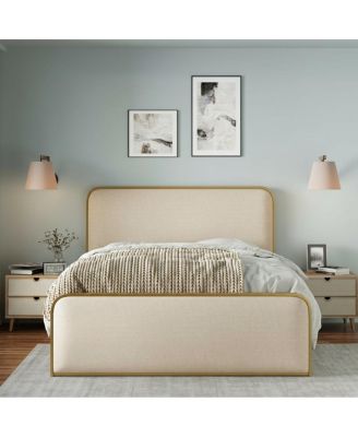  Queen Upholstered Bed Frame with Storage Space
