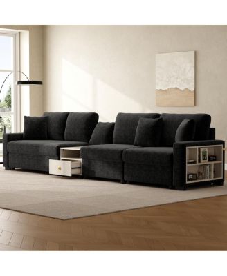 132 inches Modern Modular Sofa Couch with Storage