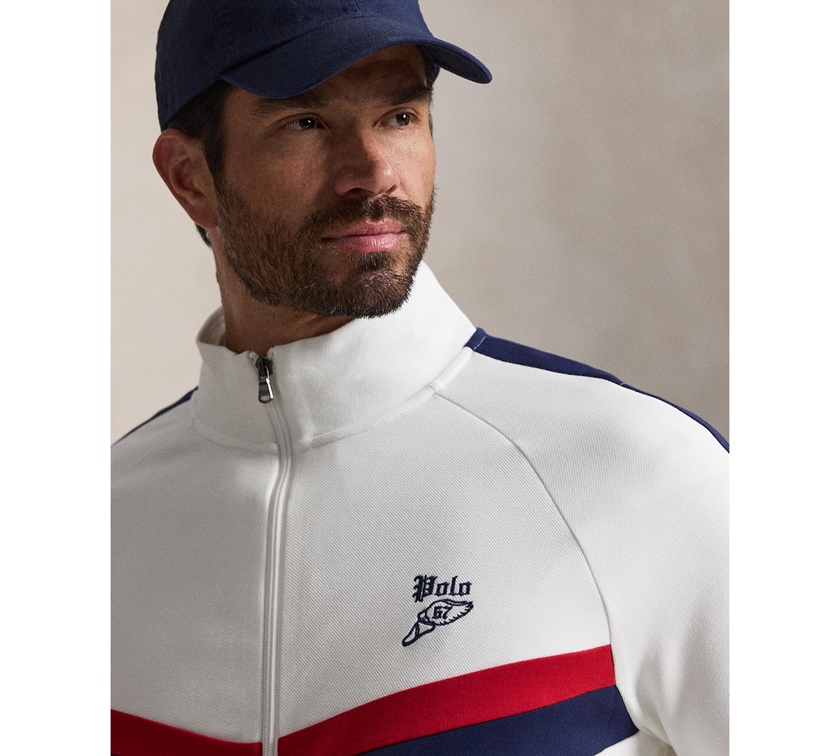 Polo Ralph Lauren Men's Big & Tall Double-Knit Track Jacket