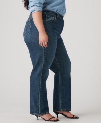 Trendy Plus Size 501&reg; Cotton High-Rise Jeans