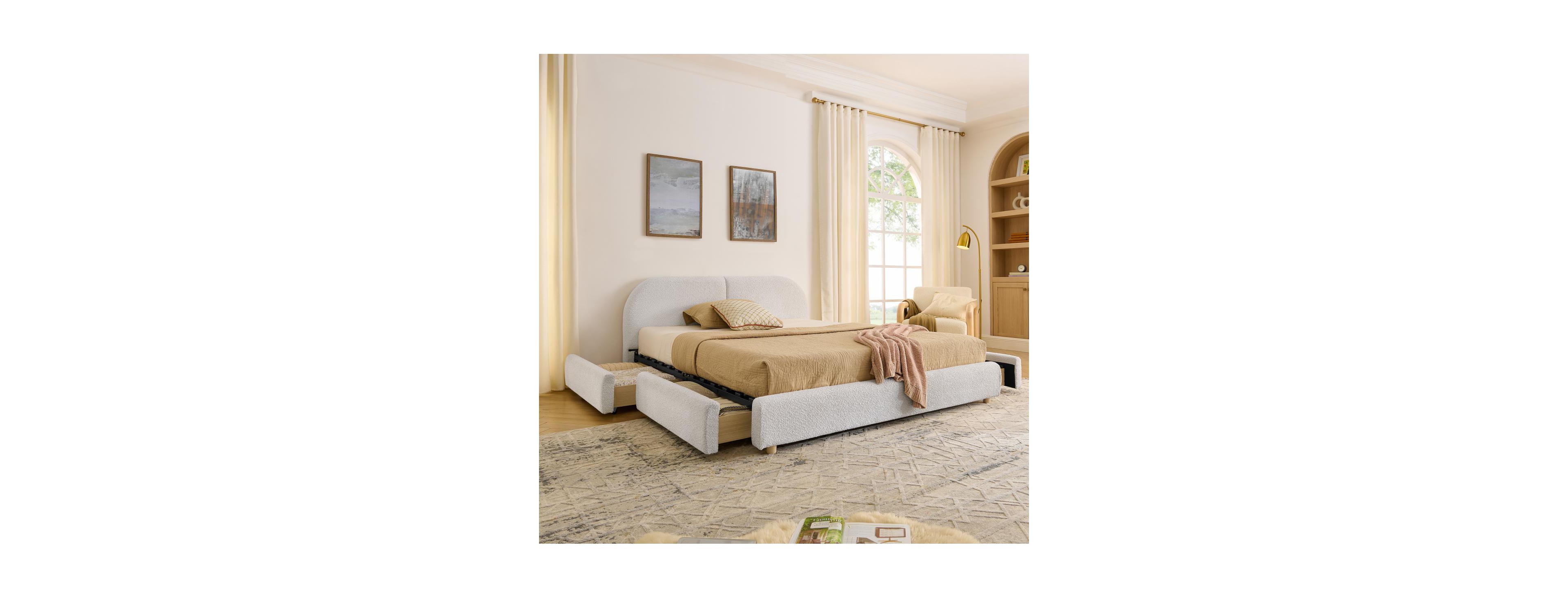 Streamdale Furniture Streamdale Upholstered Bed Frame