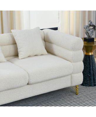 81.5-Inch Oversized Corner Sofa, L-Shaped Sectional Couch with 3 Cushions