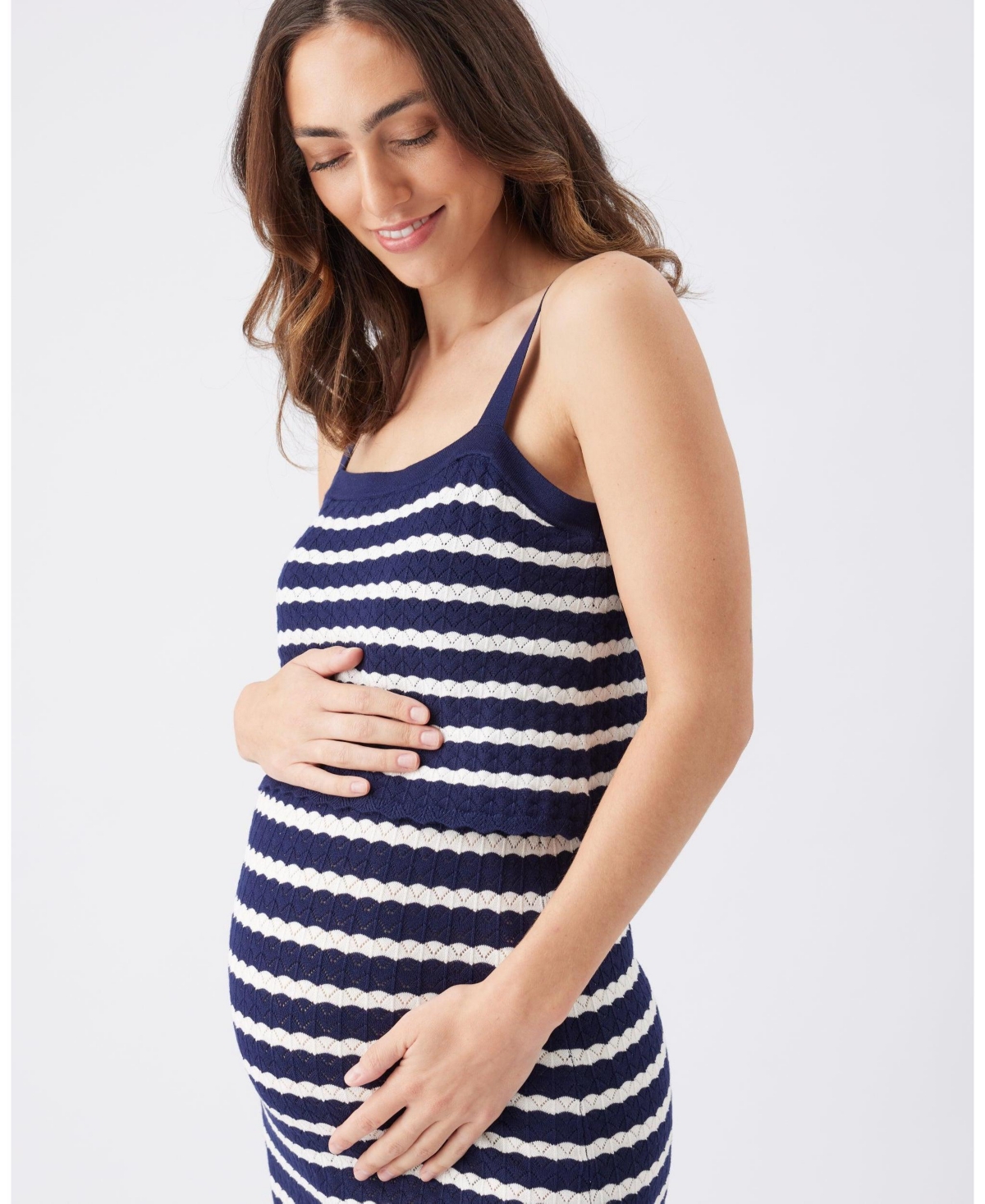 Ripe Maternity Pointelle Knit Nursing Dress