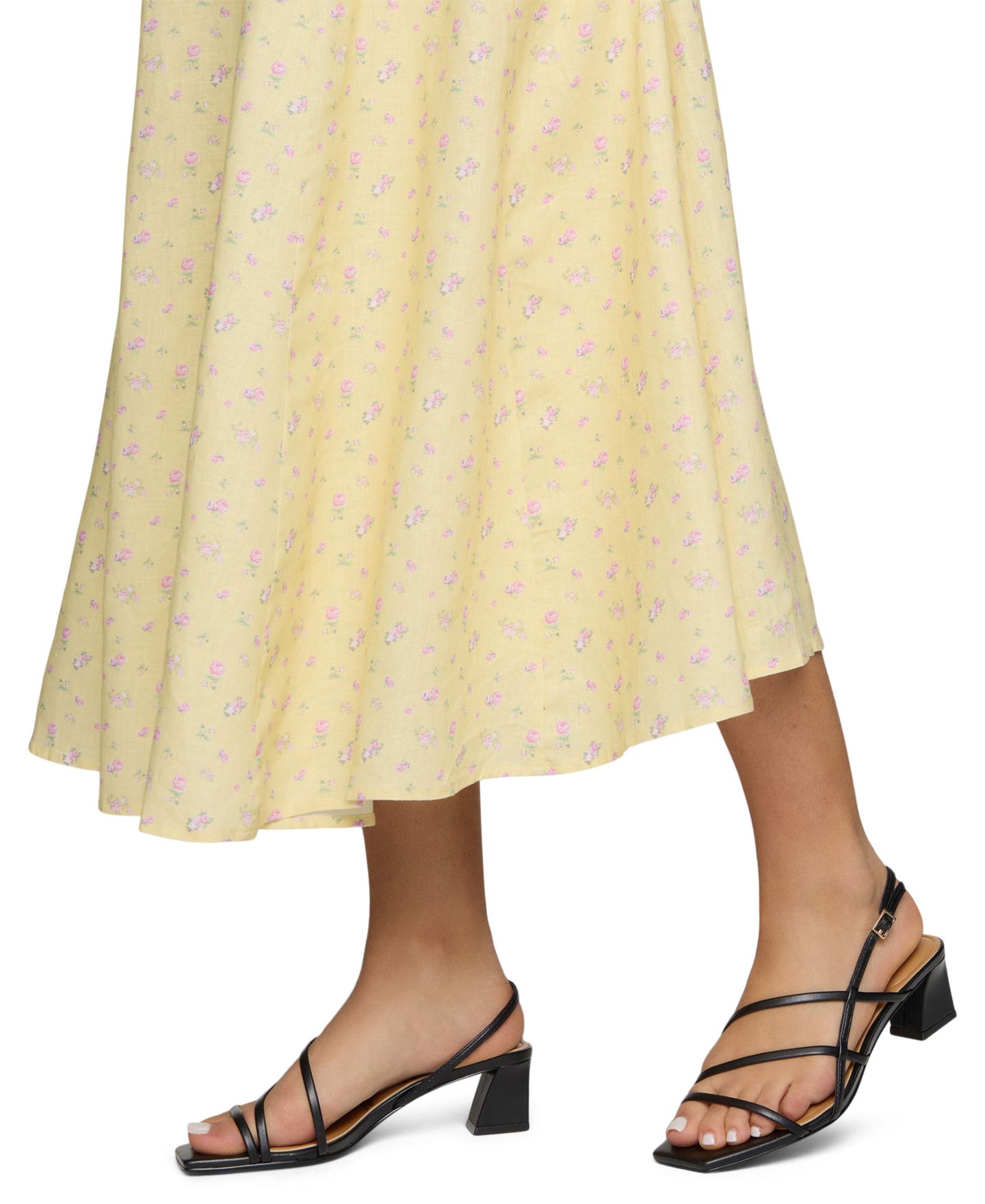 Женские сандалии ALDO Maegann Strappy Block Heel Dress Sandals, цвет: Чёрный гладкий — фото 6