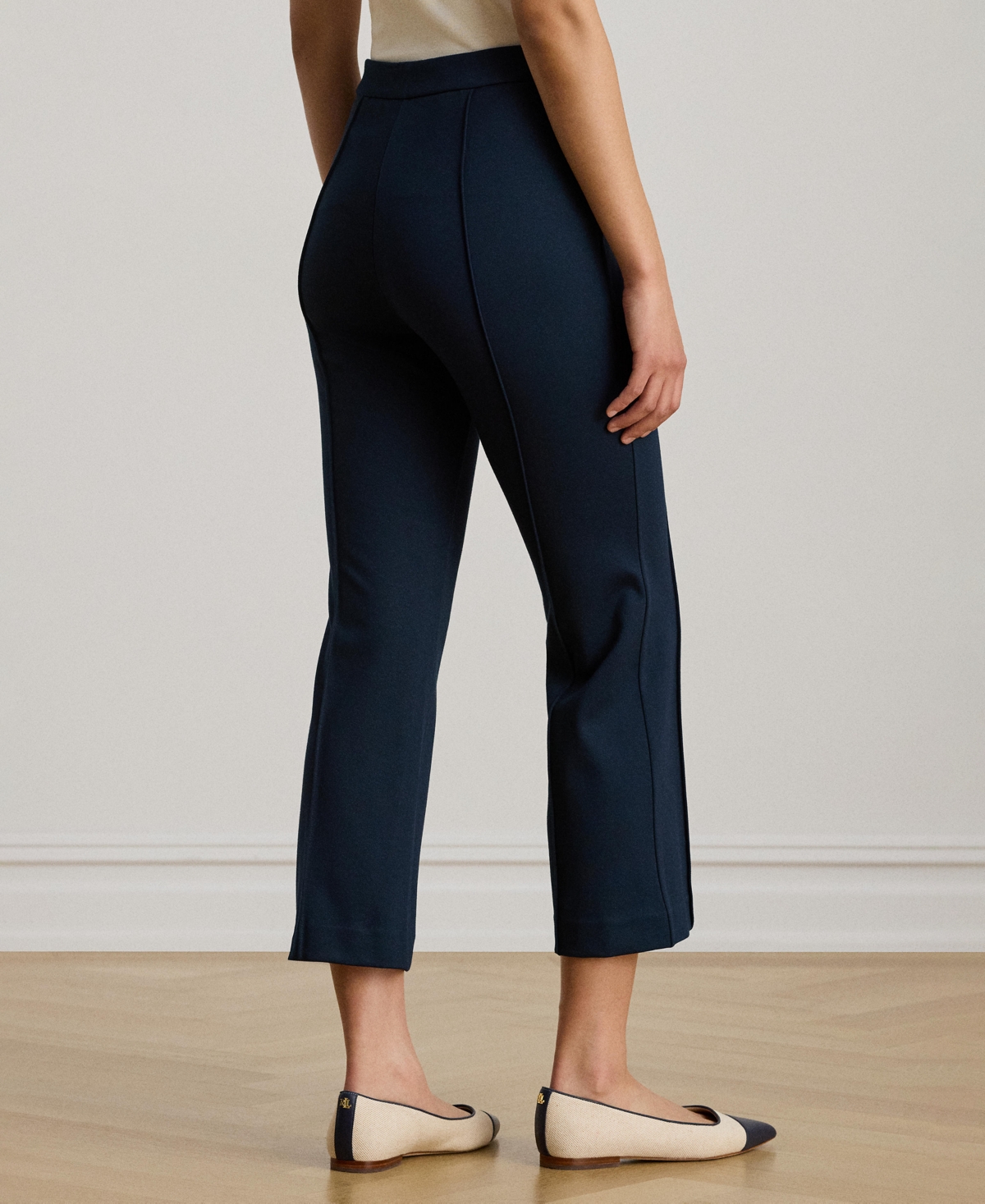 Lauren Ralph Women's Twill Flare Ankle Pants