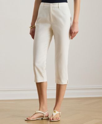 Women's Straight Fit Cropped Capri Pants