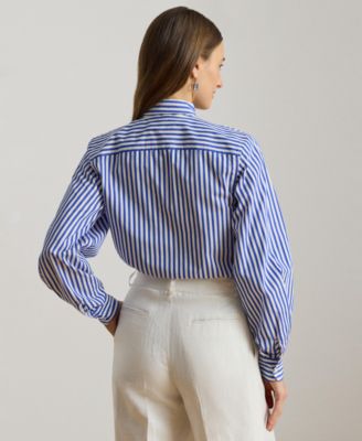 Women's Tie-Neck Balloon-Sleeve Shirt