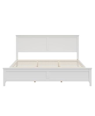 Streamdale Elegant Pine Wood and MDF King Size Platform Bed