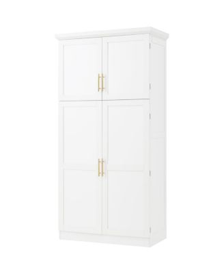 Freestanding Kitchen Pantry Cabinet, 35.5x17.6x70.9