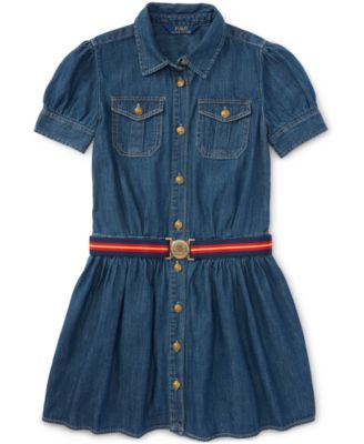 ralph lauren girls denim dress