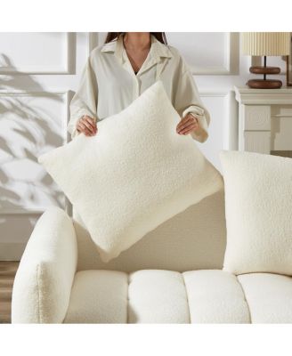 3 Seater + 1 Seater Combo Sofa, Modern Living Room, Teddy Sofa, Wooden Frame